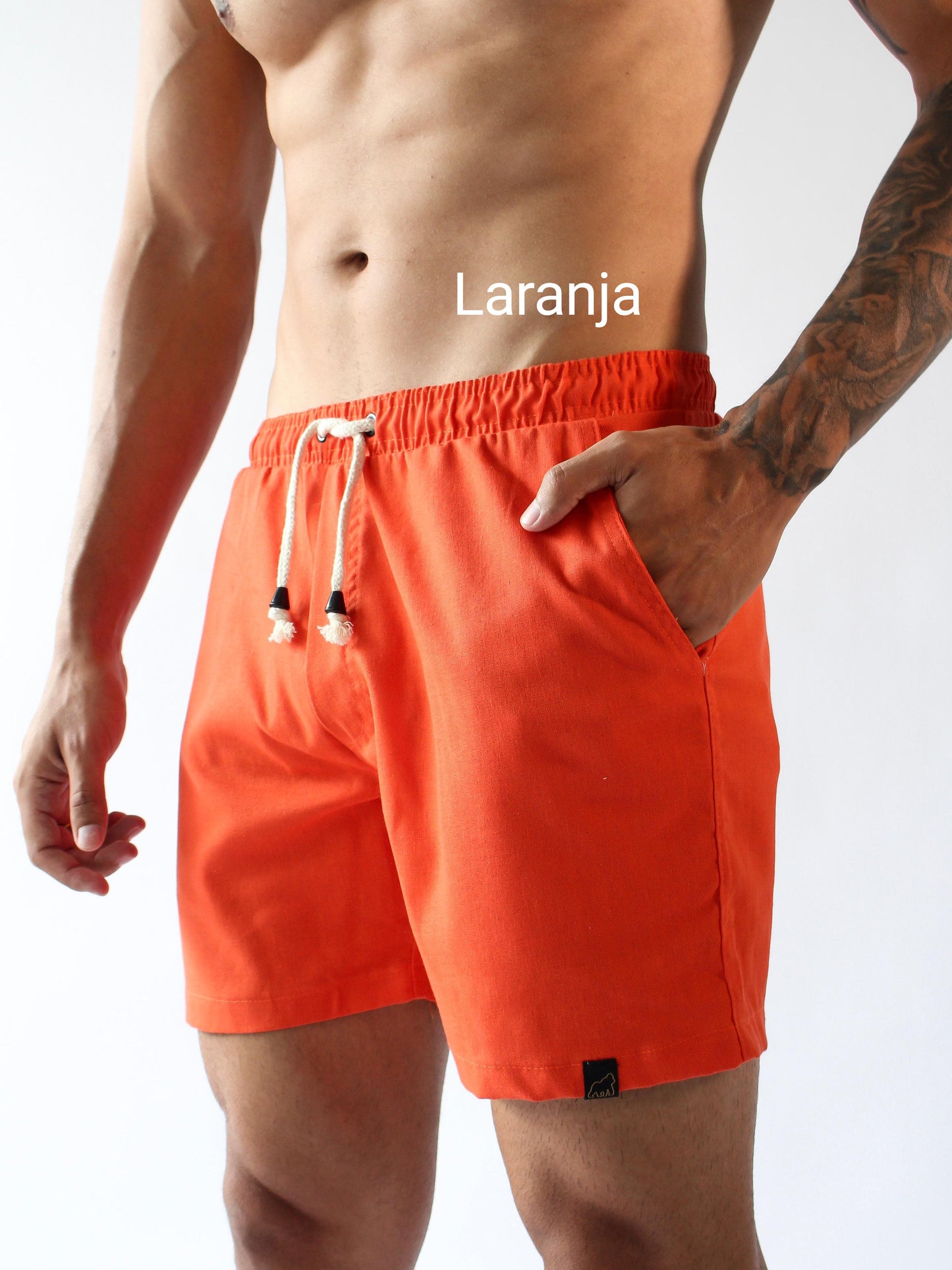 KIT 3 SHORTS DE LINHO CASUAL MASCULINO 179,90  - ESCOLHA AS CORES