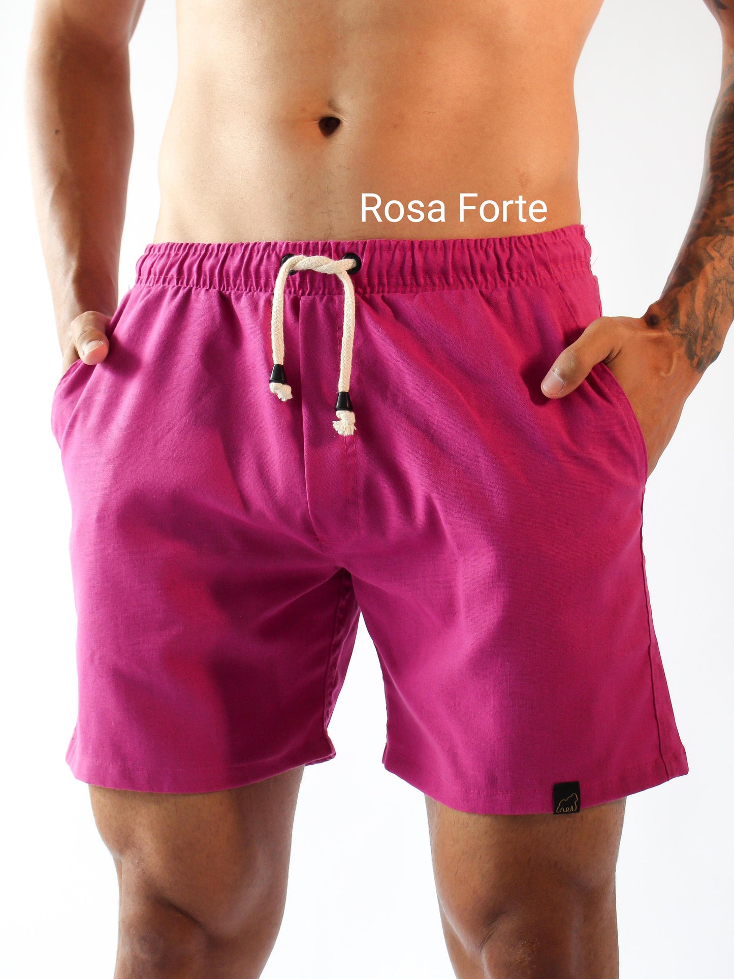 KIT 3 SHORTS DE LINHO CASUAL MASCULINO 179,90  - ESCOLHA AS CORES