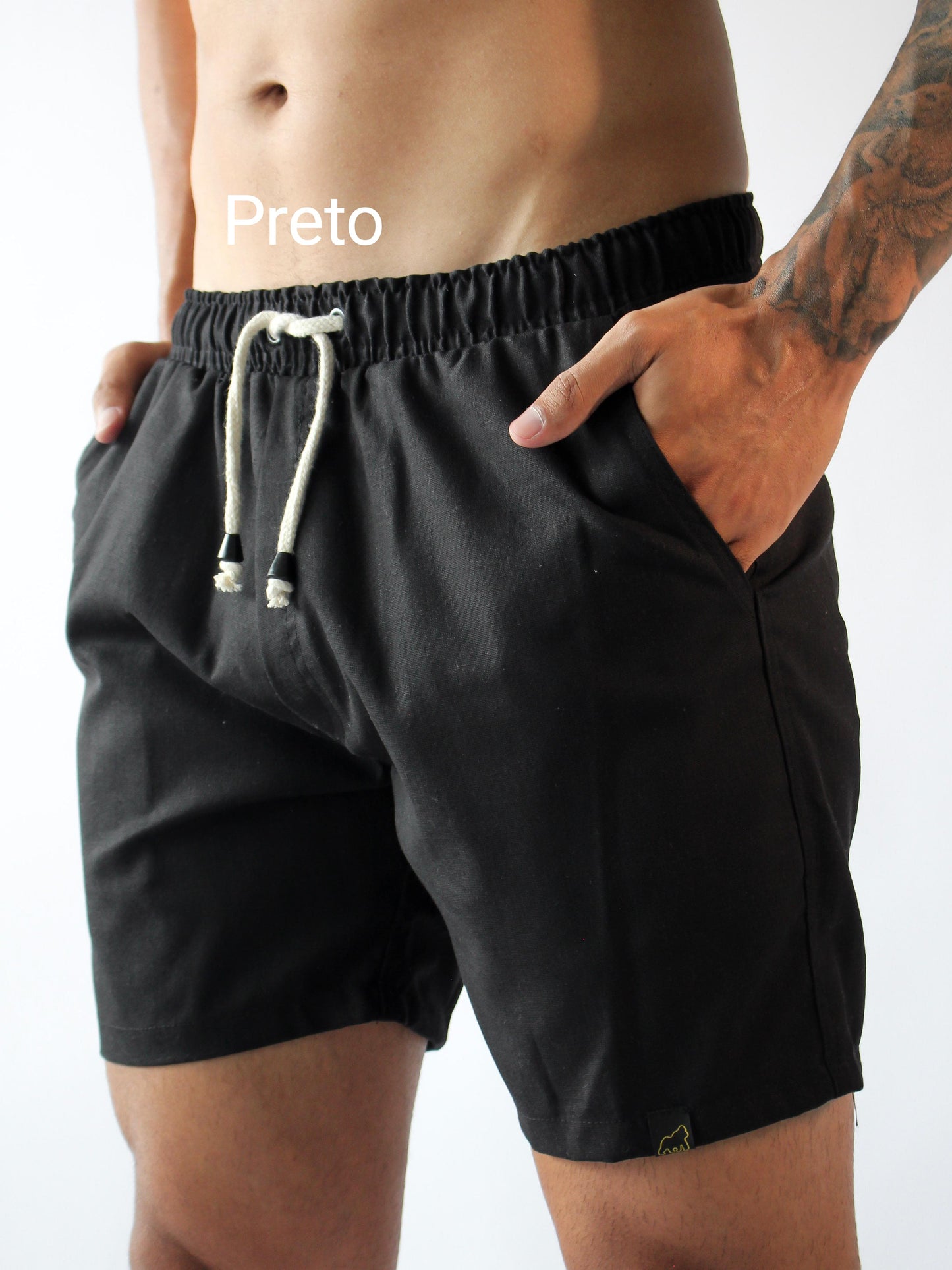 KIT 3 SHORTS DE LINHO CASUAL MASCULINO 179,90  - ESCOLHA AS CORES