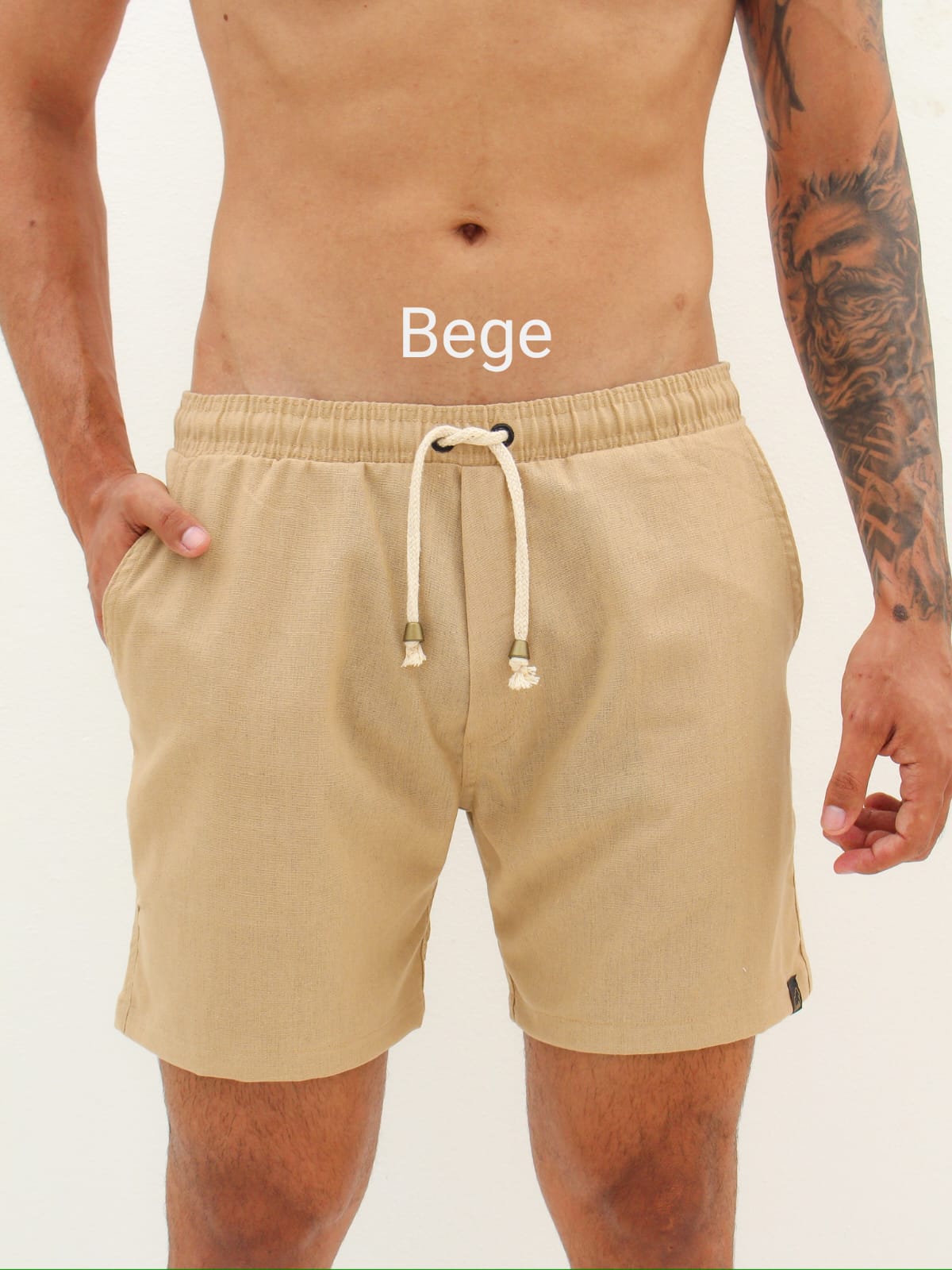 KIT 3 SHORTS DE LINHO CASUAL MASCULINO 179,90  - ESCOLHA AS CORES