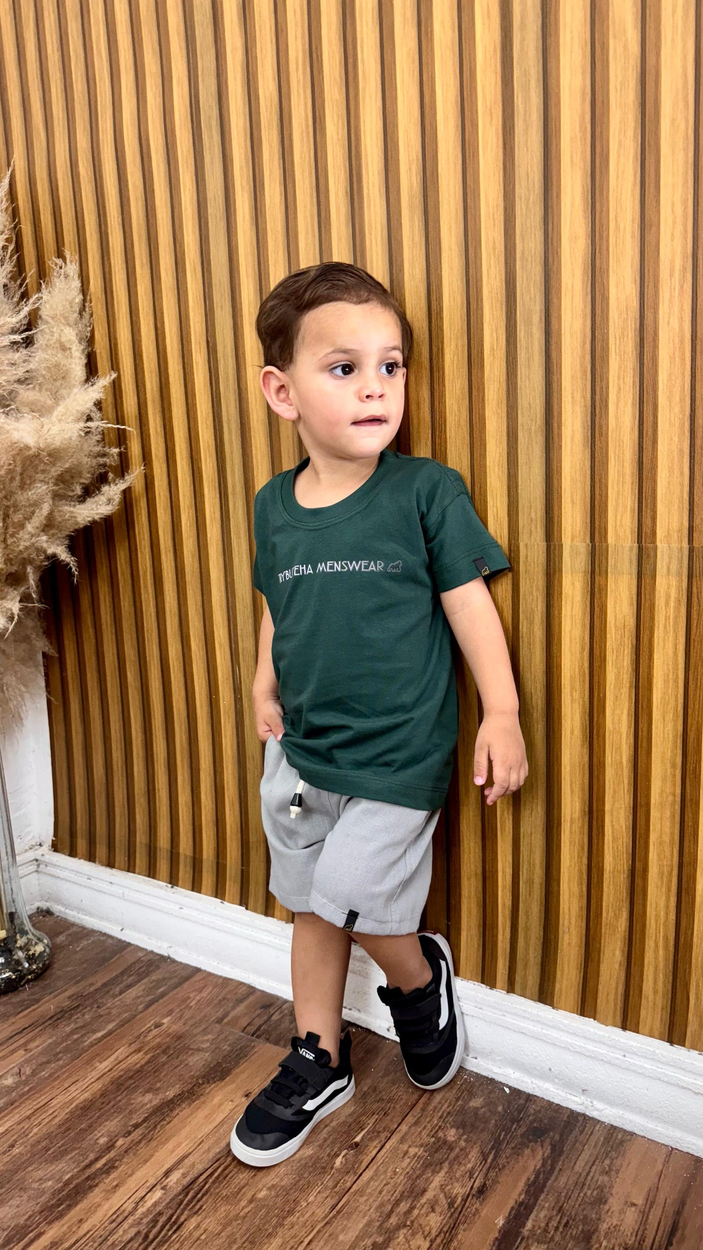 SHORT LINHO CINZA KIDS