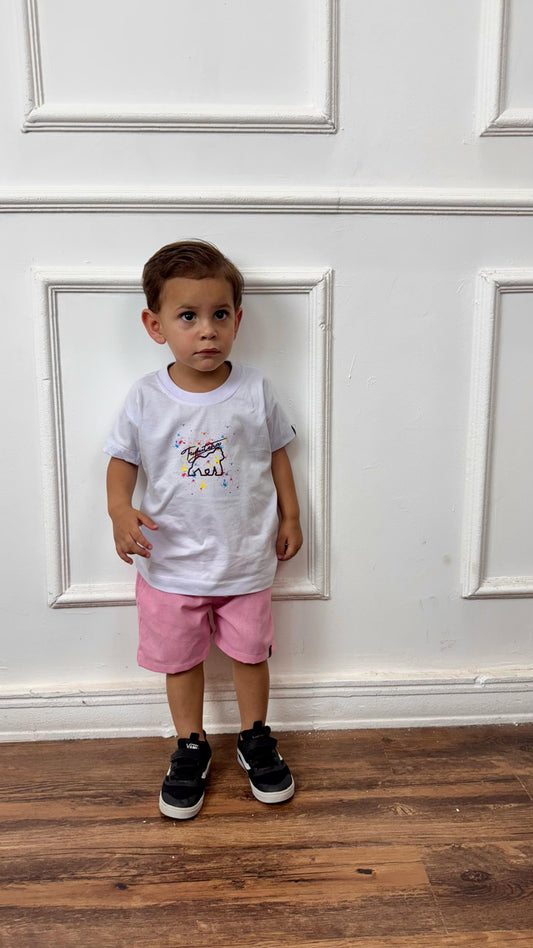 SHORT LINHO ROSA BEBÊ KIDS