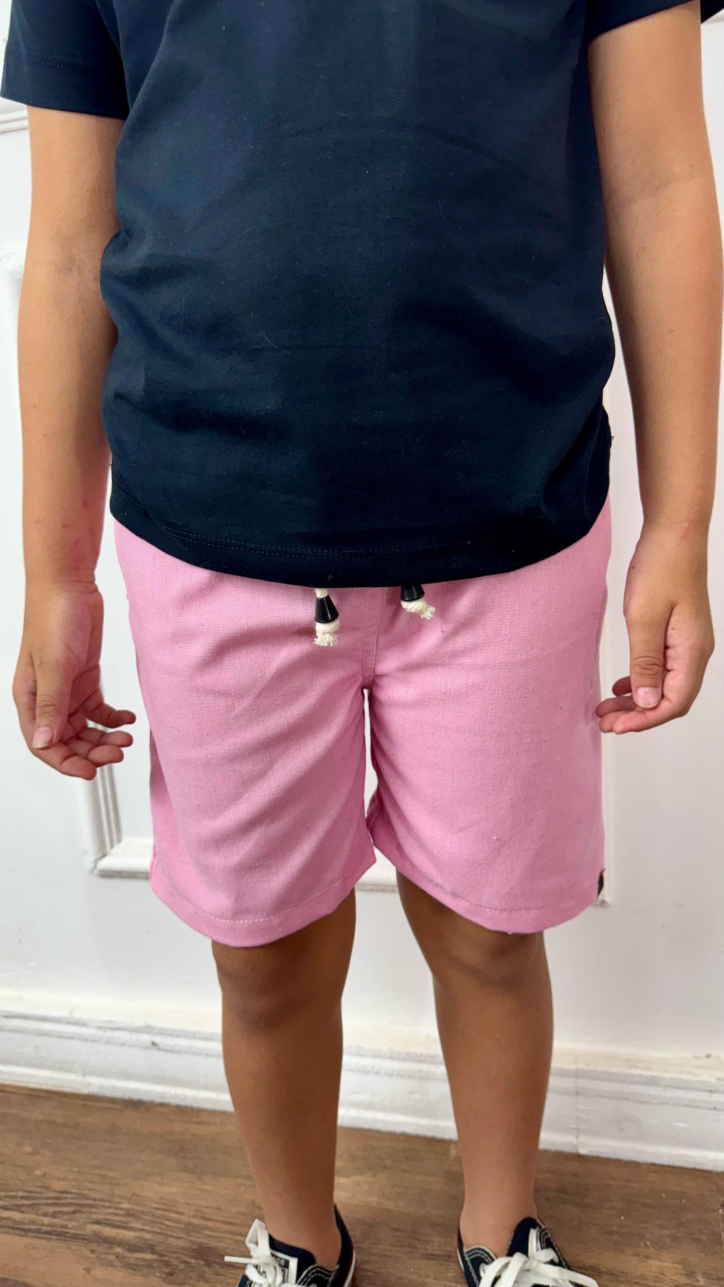 SHORT LINHO ROSA BEBÊ KIDS
