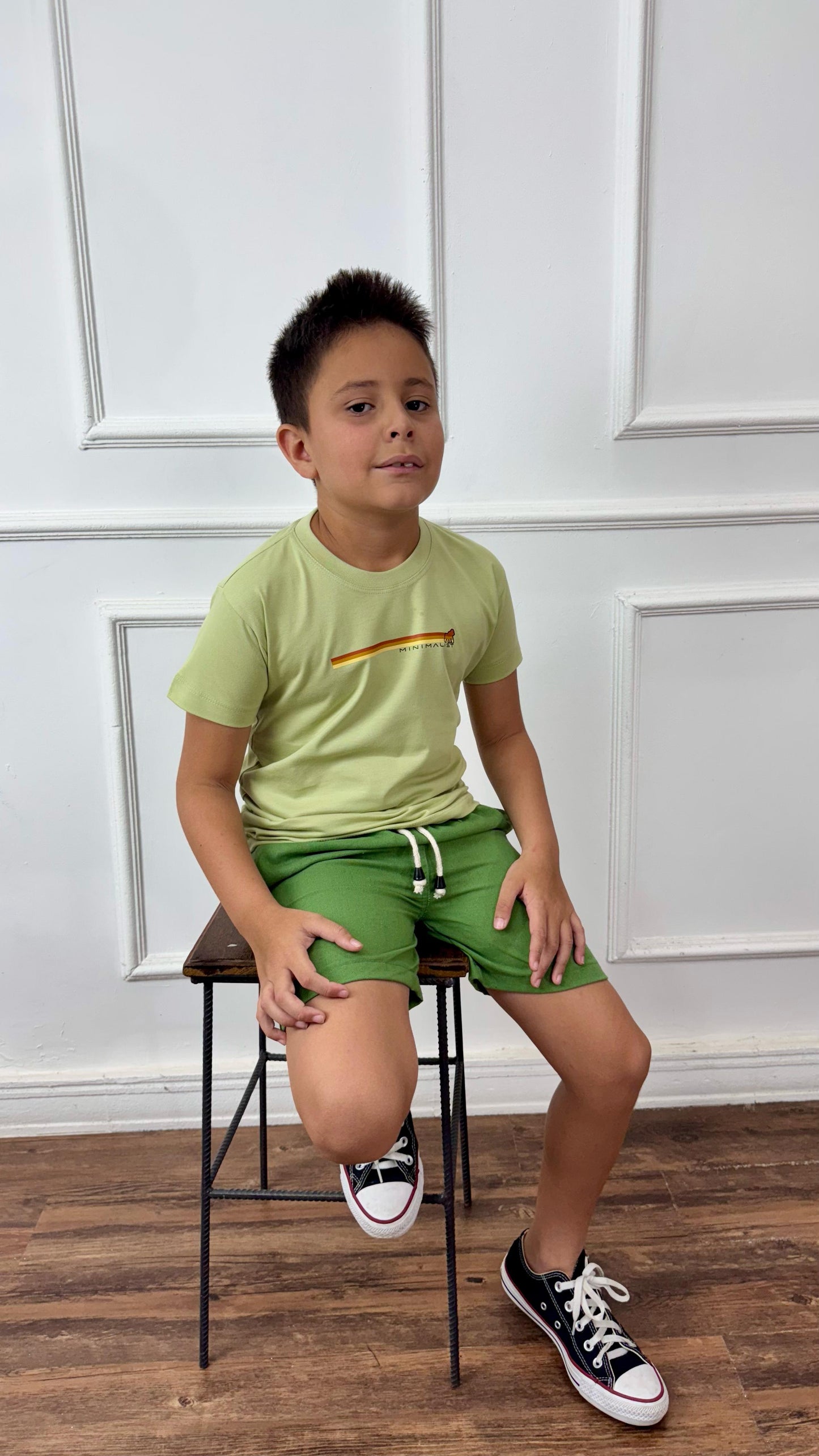 SHORT LINHO VERDE KIDS