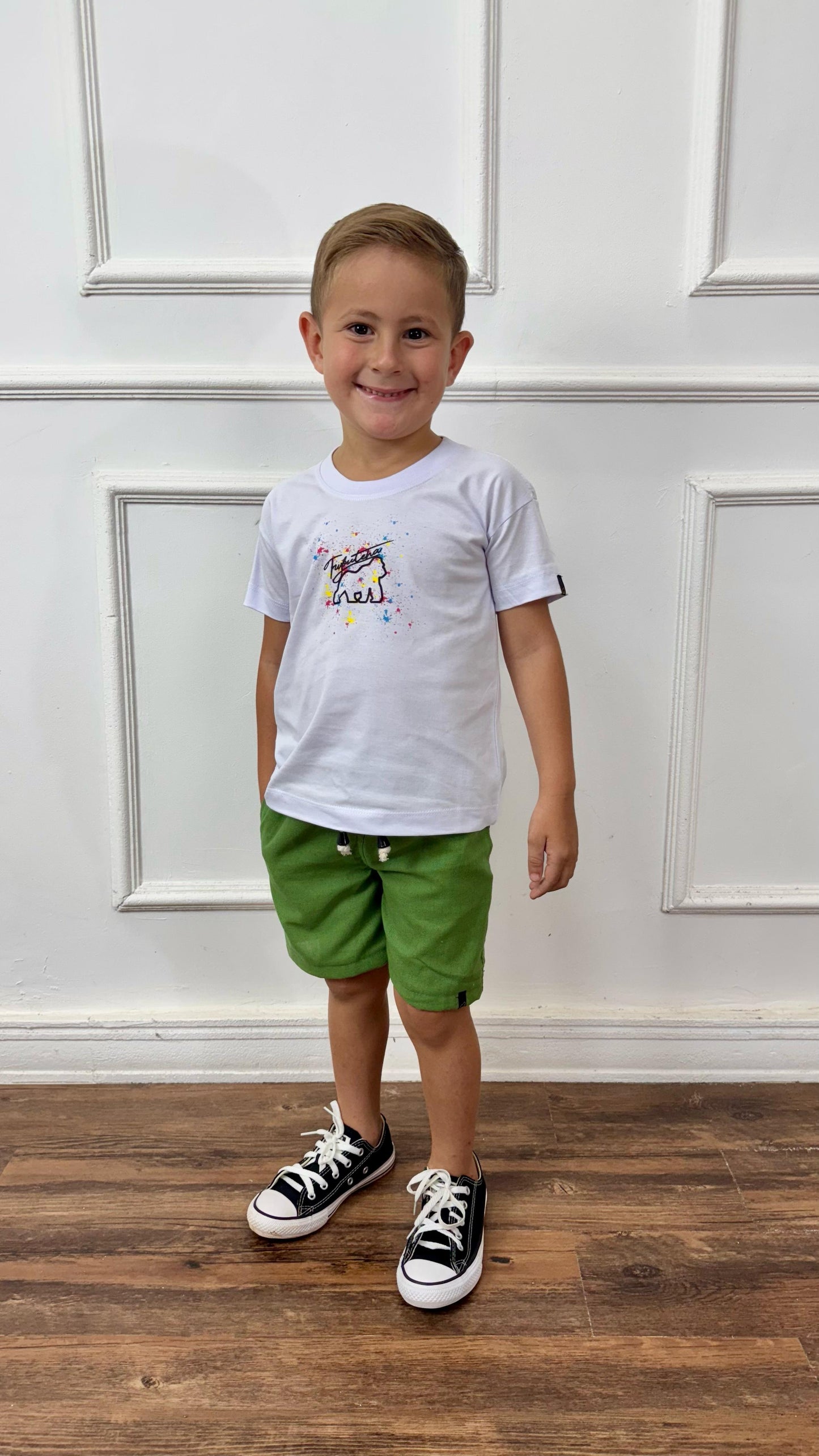 SHORT LINHO VERDE KIDS