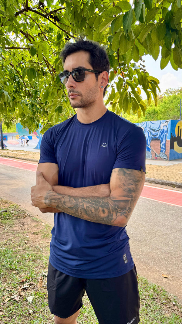 CAMISETA DRY FIT AZUL MARINHO
