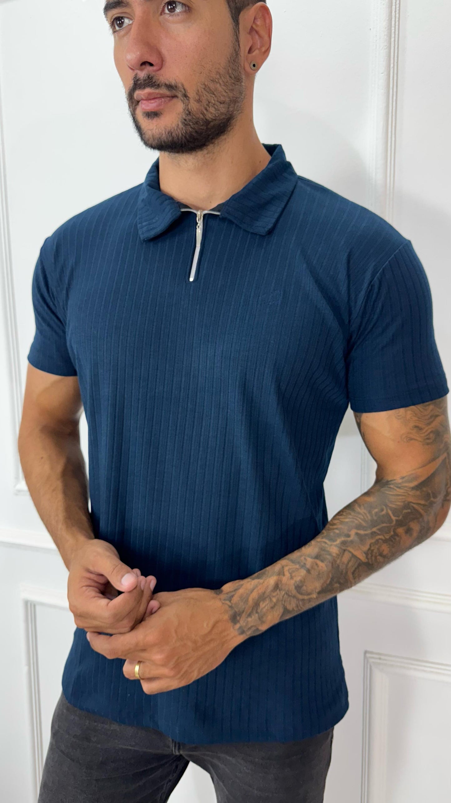 CAMISA GOLA POLO AZUL MARINHO