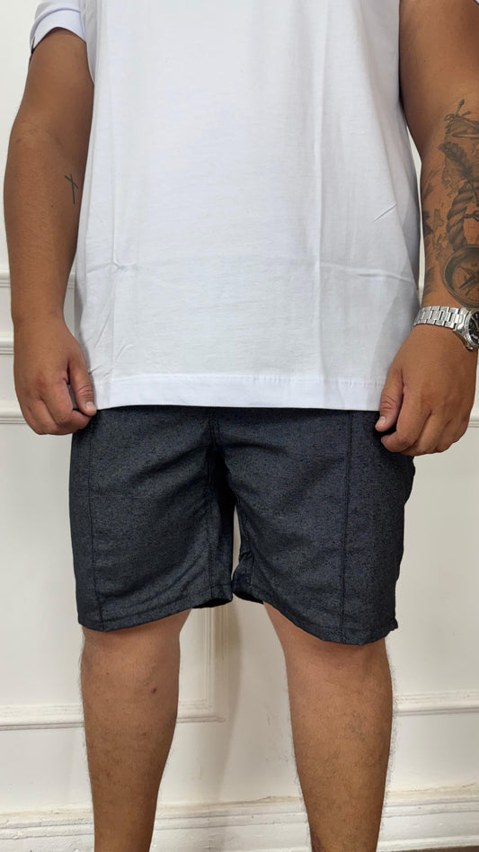BERMUDA SOCIAL PRETO JEANS - PLUS SIZE