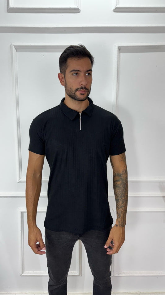 CAMISA GOLA POLO PRETA