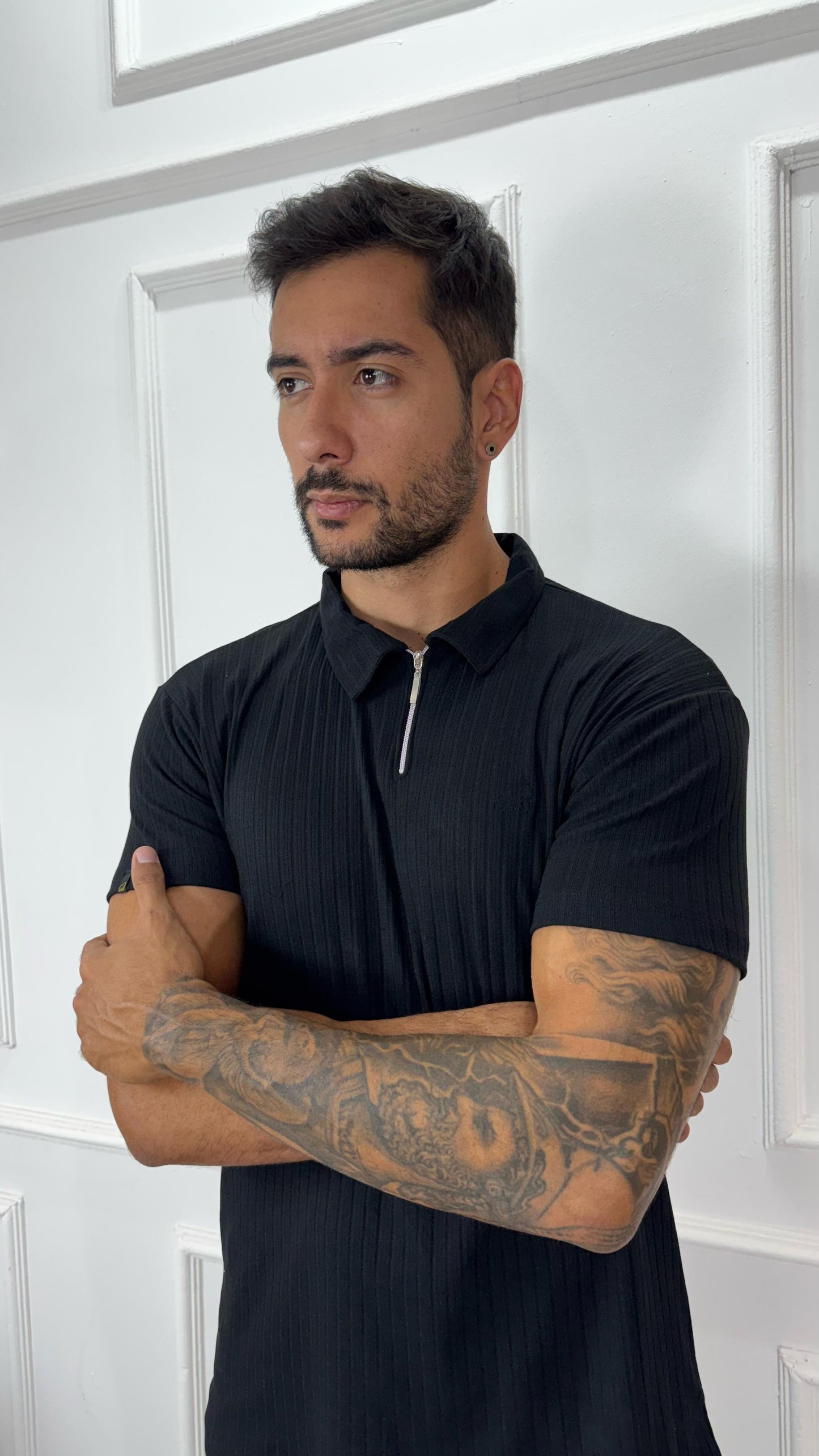 CAMISA GOLA POLO PRETA