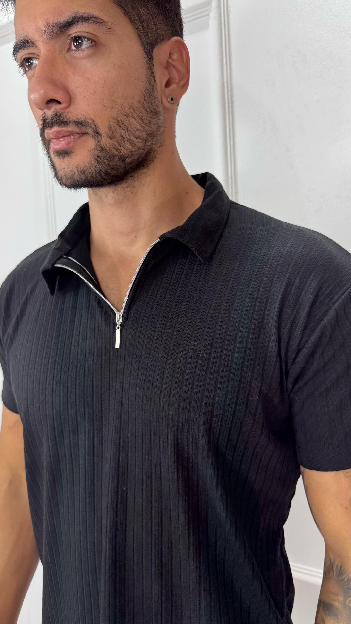 CAMISA GOLA POLO PRETA