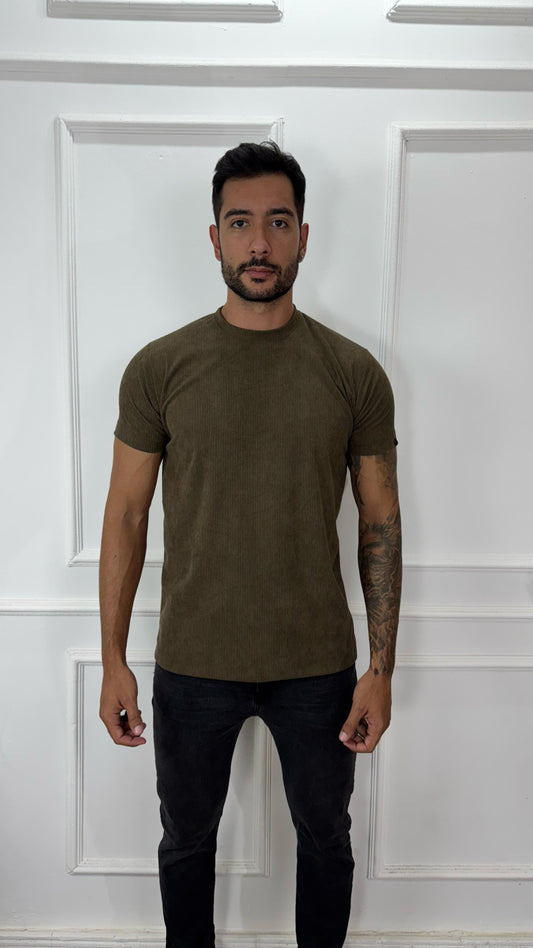 CAMISA CANELADO CAMURÇA - VERDE MUSGO