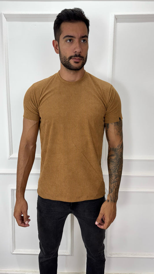 CAMISA CANELADO CAMURÇA - CARAMELO