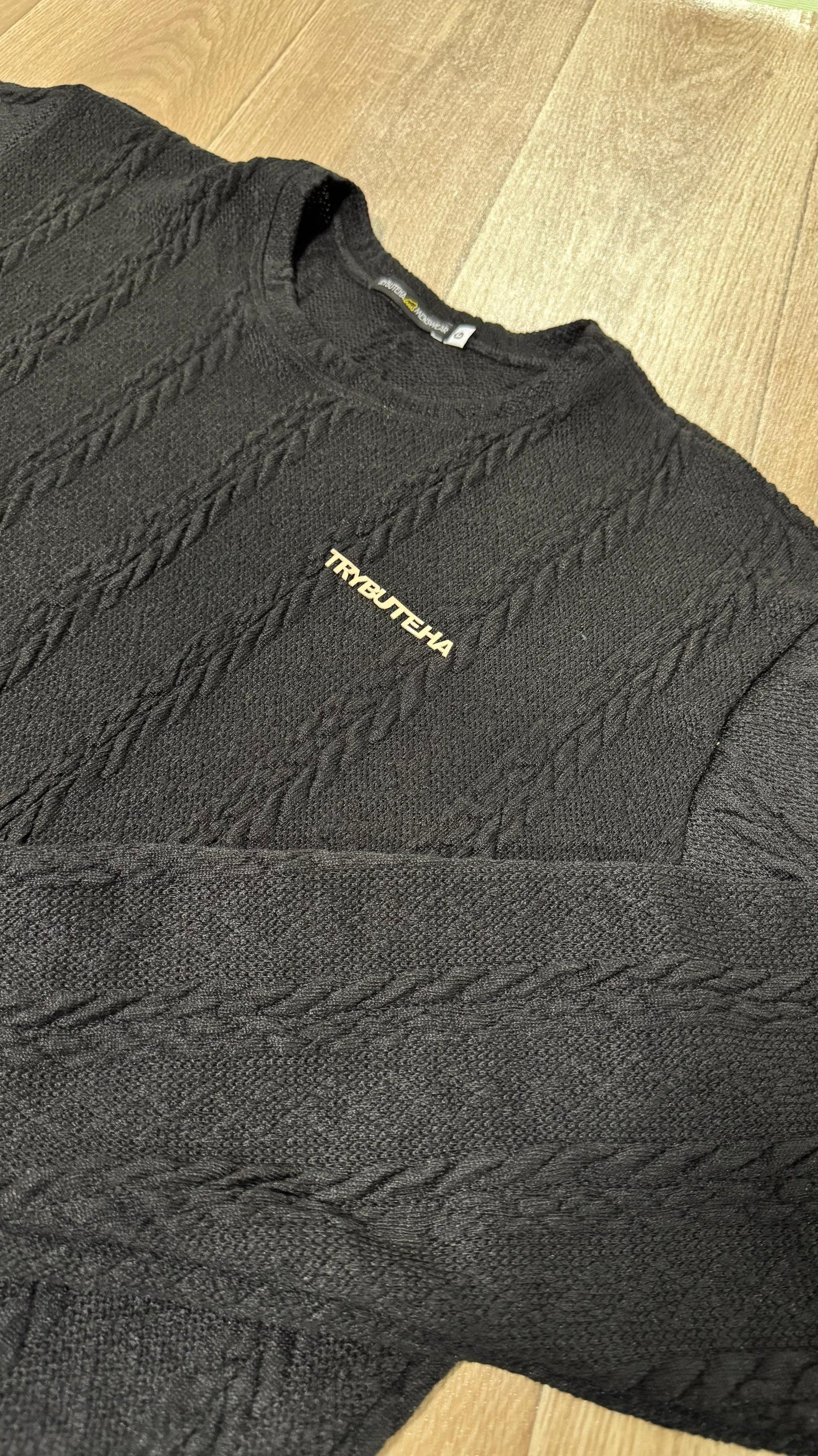 CAMISA MANGA LONGA TRICÔ - PRETA