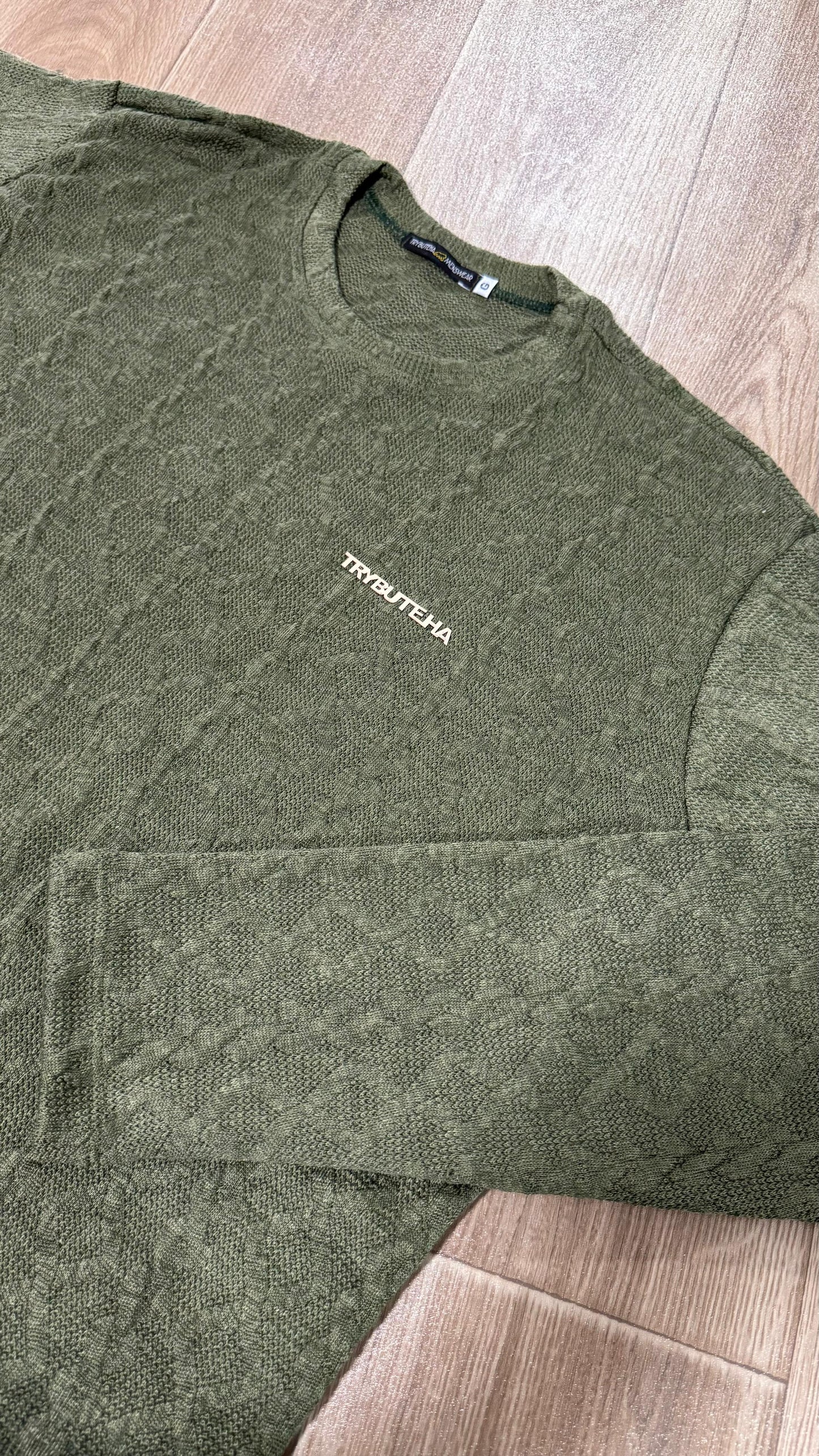 CAMISA MANGA LONGA TRICÔ - VERDE