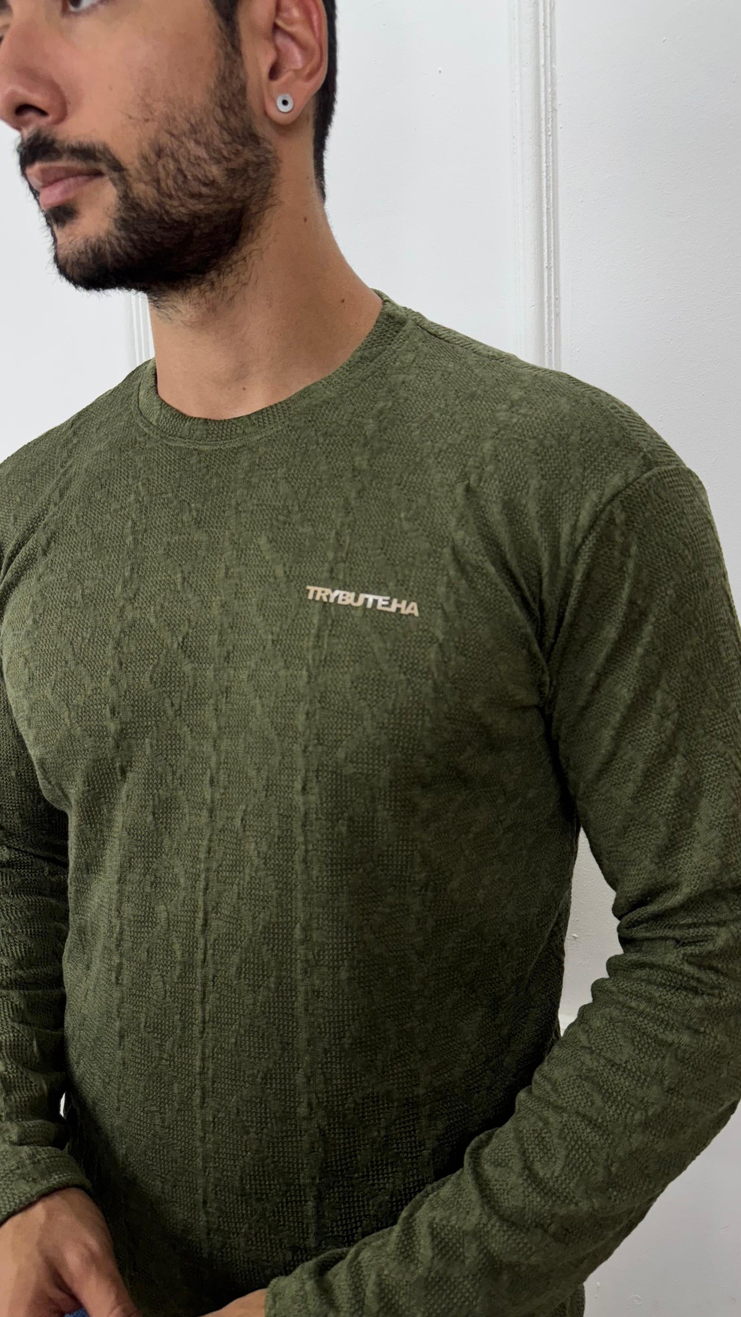 CAMISA MANGA LONGA TRICÔ - VERDE