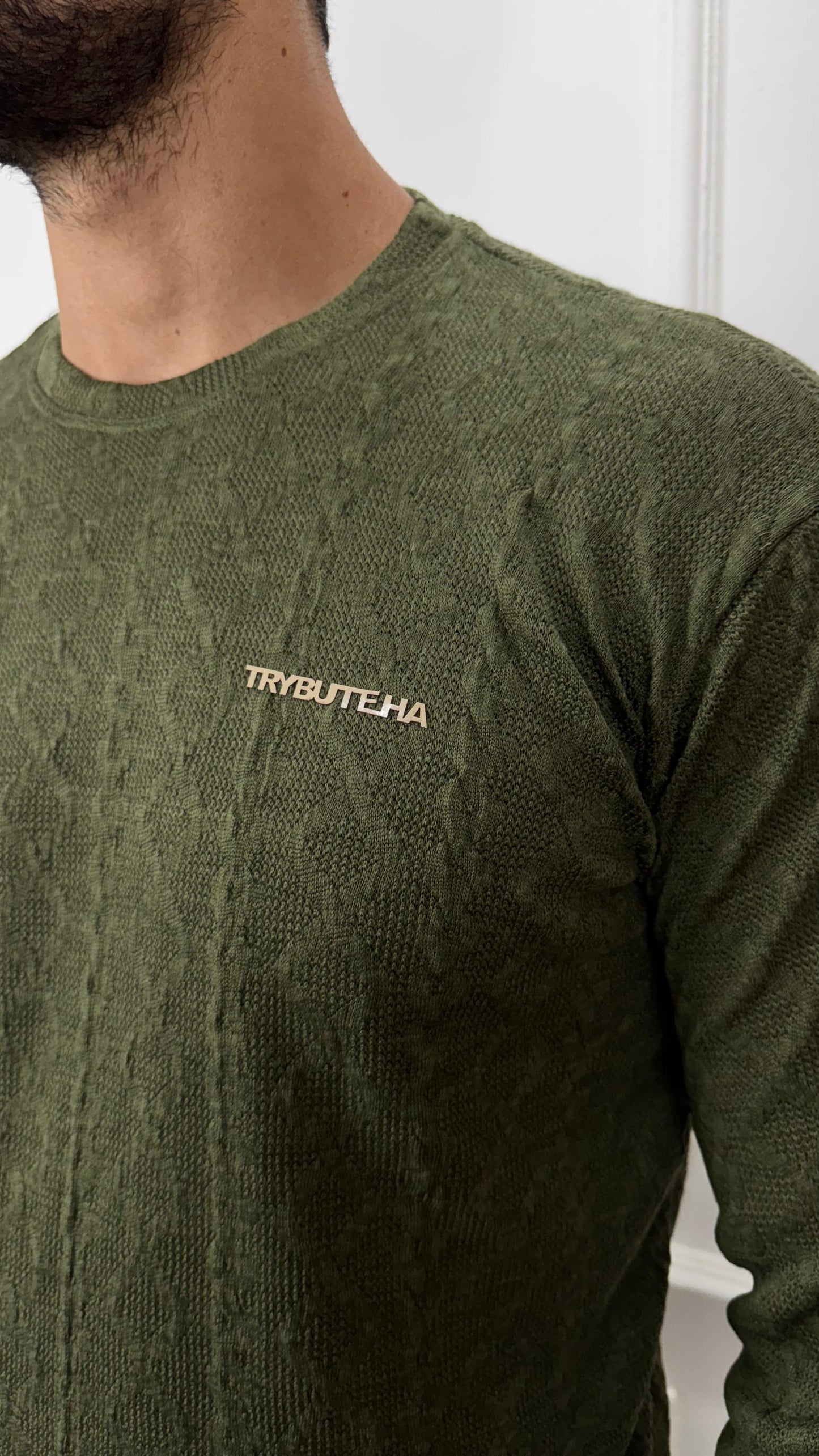 CAMISA MANGA LONGA TRICÔ - VERDE
