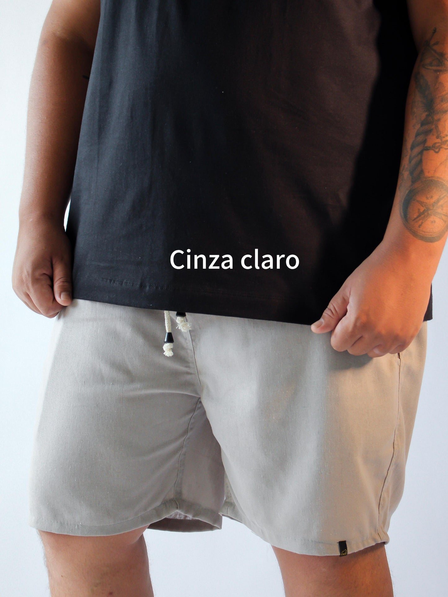 KIT 2 SHORTS DE LINHO CASUAL PLUS MASCULINO 159,90 - ESCOLHA AS CORES