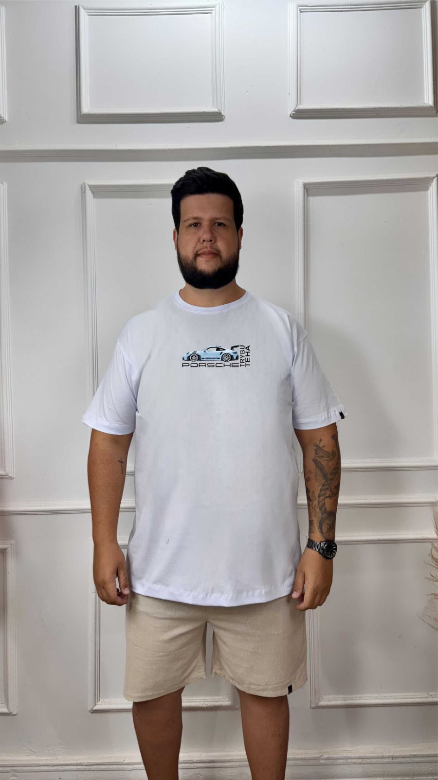 CAMISA PLUS SIZE SILK PORSCHE