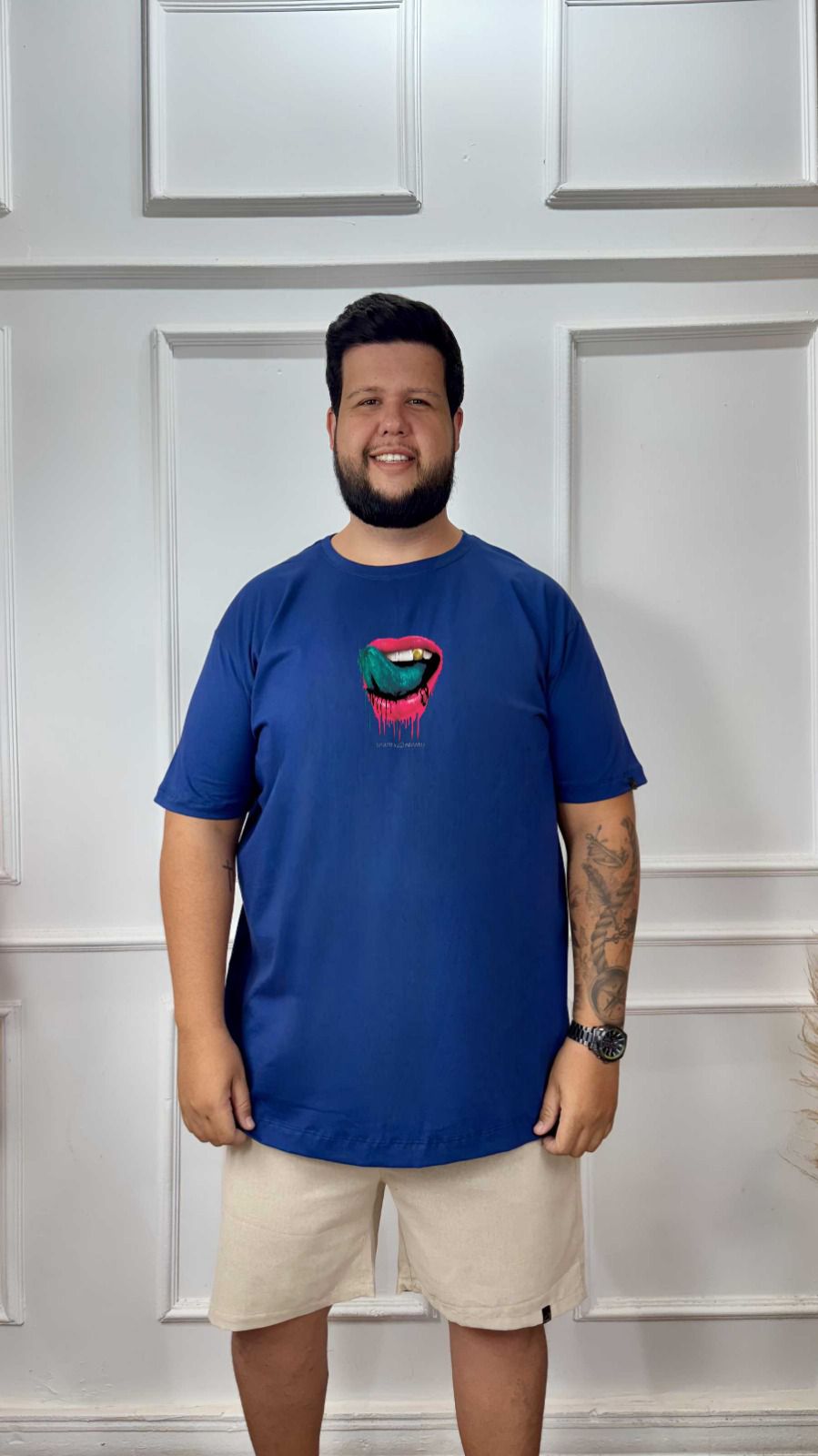 CAMISA PLUS SIZE SILK BOCA