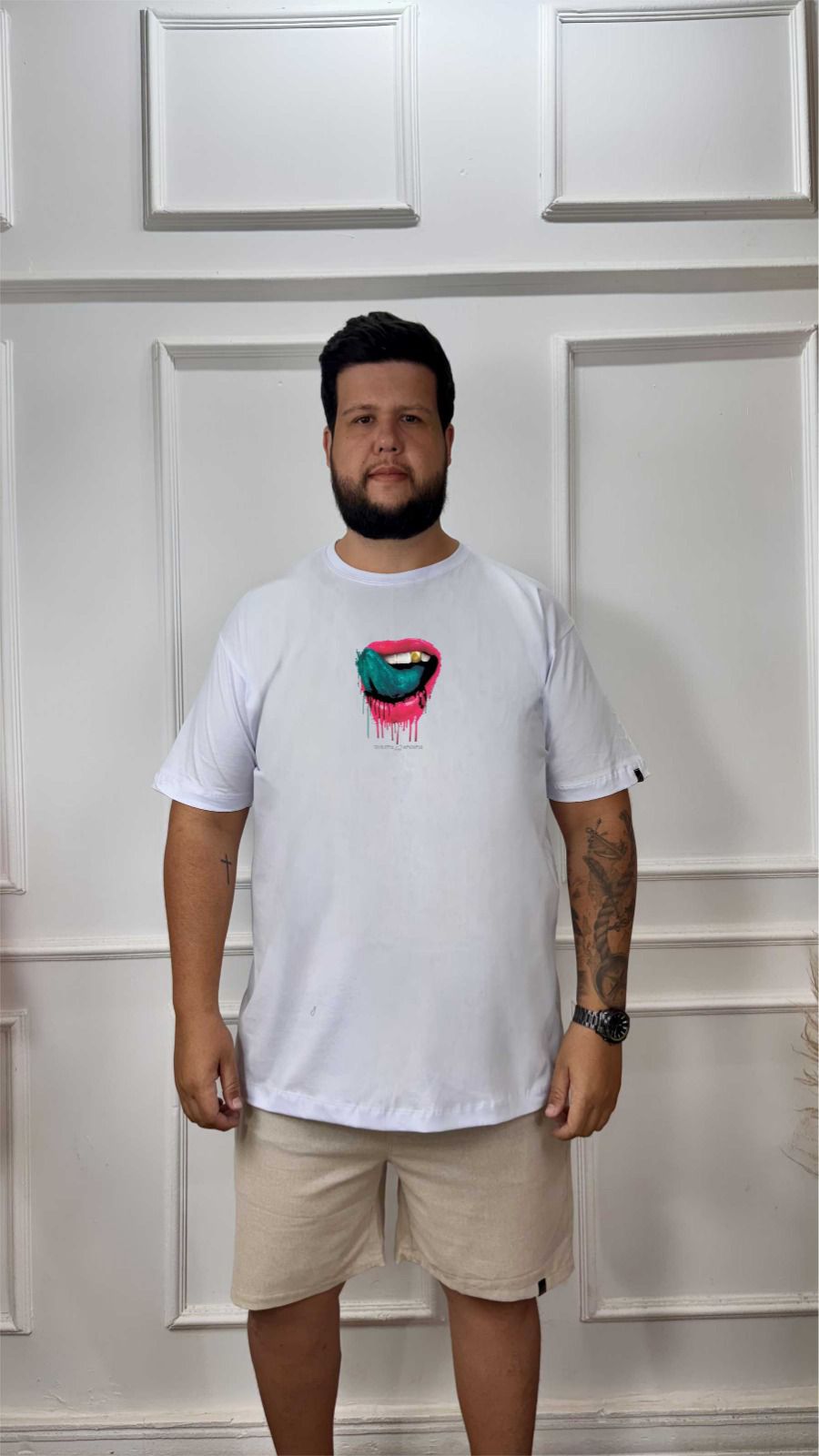 CAMISA PLUS SIZE SILK BOCA