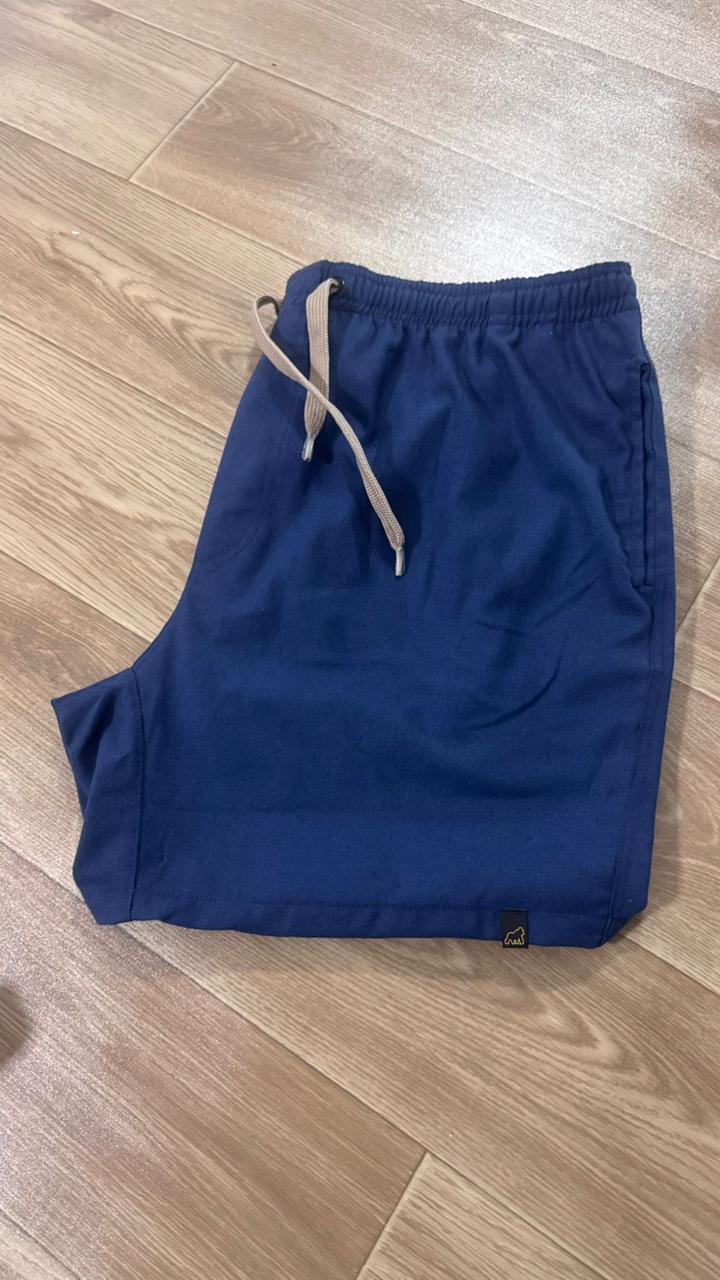 SHORT LINHO AZUL ESCURO PLUS SIZE