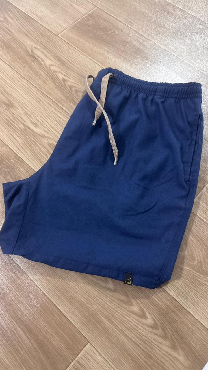 SHORT LINHO AZUL ESCURO PLUS SIZE