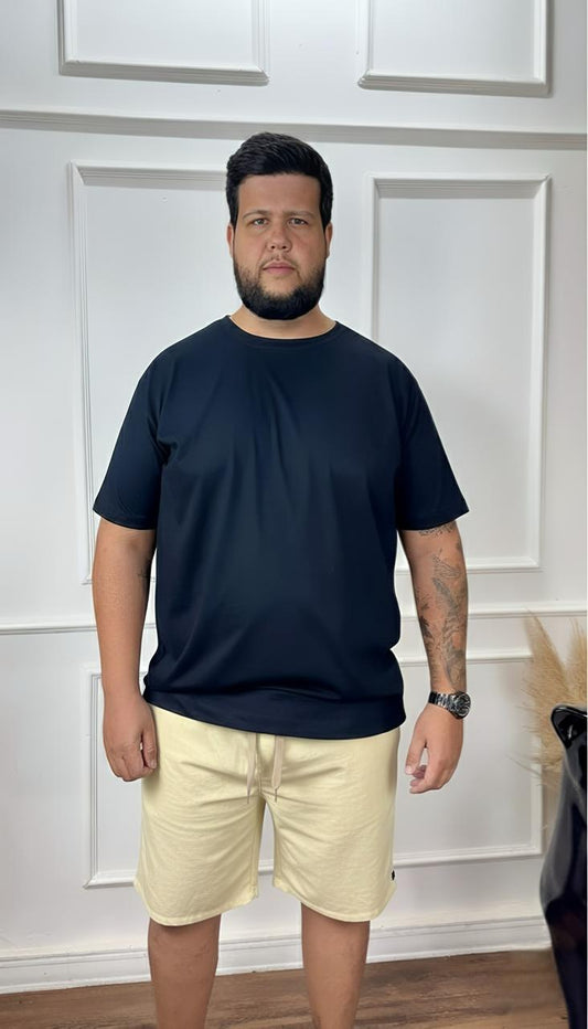 SHORT LINHO AMARELO PLUS SIZE