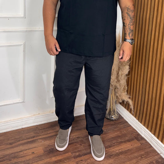 CALÇA LINHO PLUS SIZE - PRETA