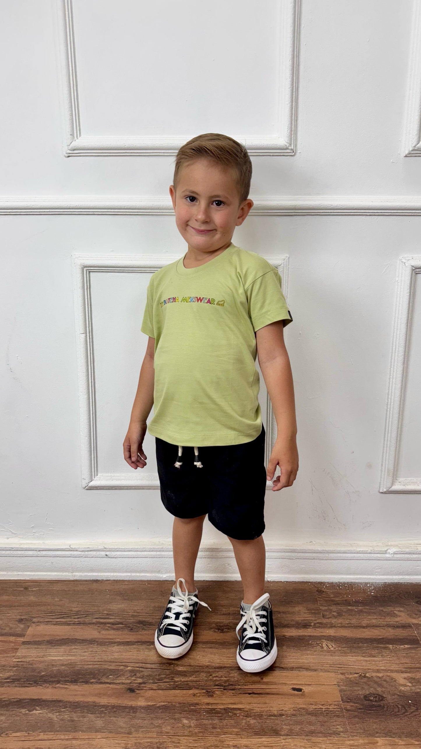 SHORT LINHO PRETO KIDS