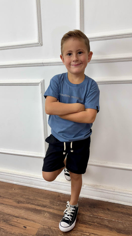 SHORT LINHO PRETO KIDS