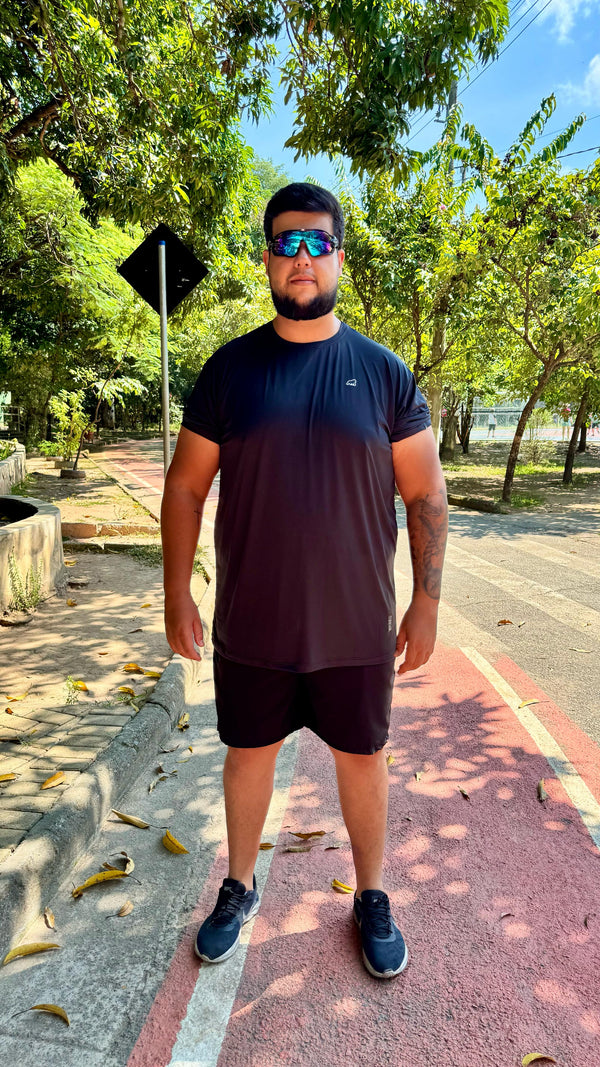 CAMISETA DRY FIT PRETA - PLUS SIZE