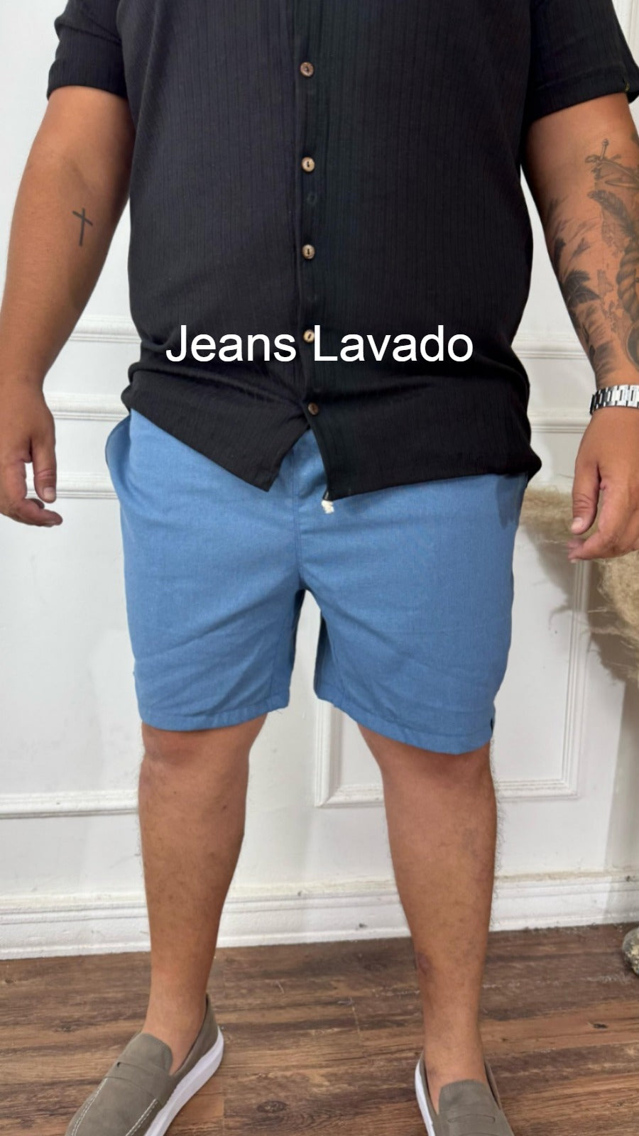 KIT 3 SHORTS DE LINHO CASUAL PLUS MASCULINO 239,90  - ESCOLHA AS CORES