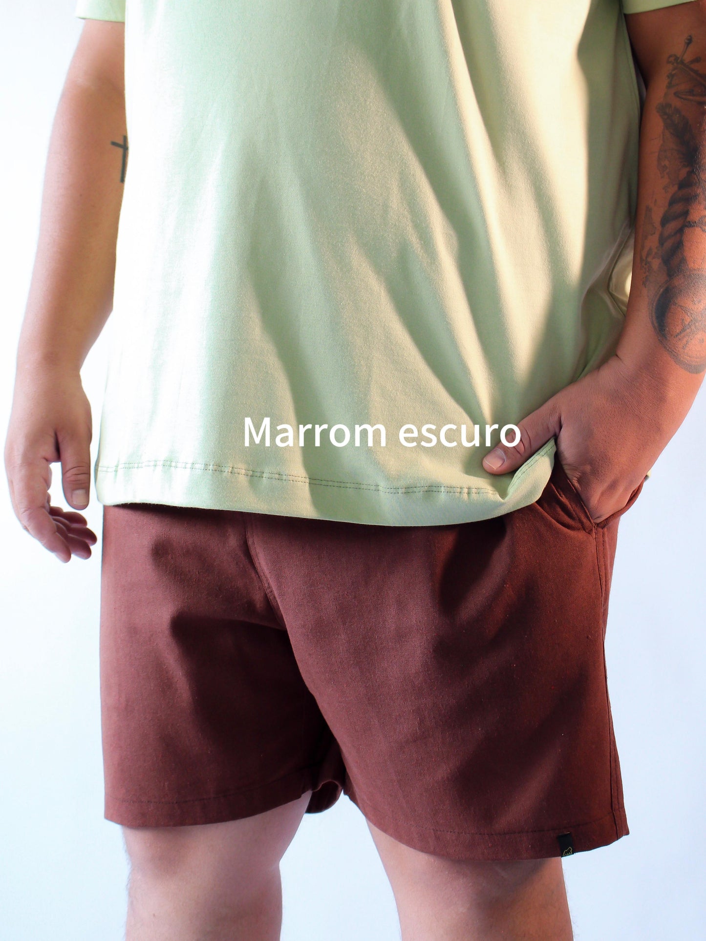 KIT 3 SHORTS DE LINHO CASUAL PLUS MASCULINO 239,90  - ESCOLHA AS CORES