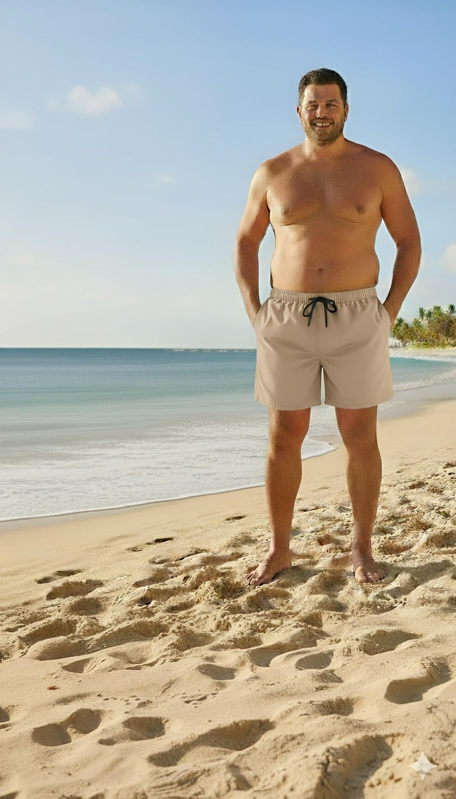 SHORT AREIA TACTEL PLUS SIZE
