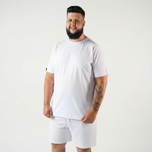 T-SHIRT BÁSICA BRANCA - PLUS SIZE