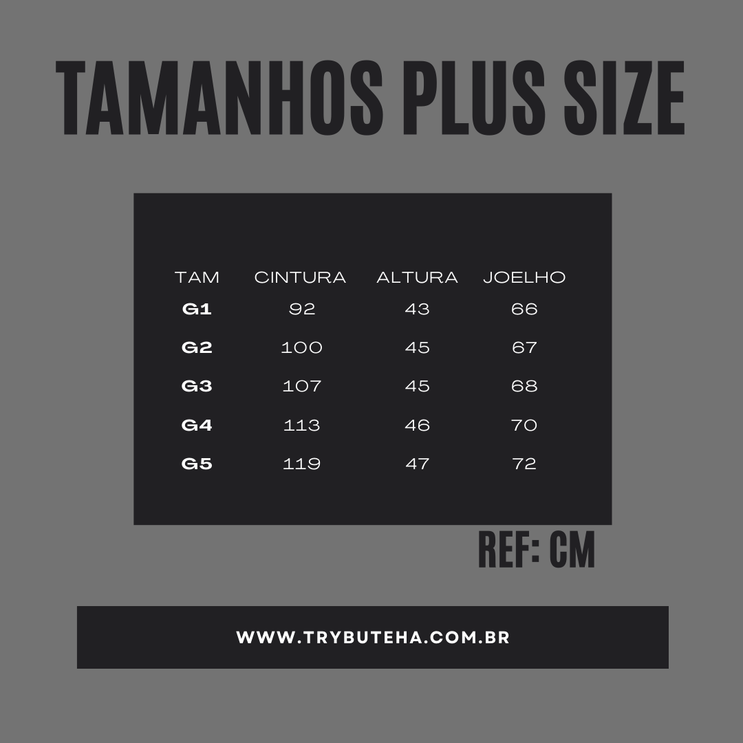 SHORT LINHO PRETO PLUS SIZE